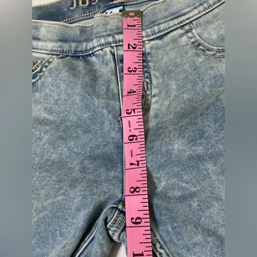 Justice Girls Mid Rise Jean pull on- Size 14